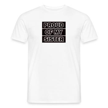 Pride Frère Soeur Jumeaux Frères et sœurs - T-shirt homme - blanc - Devant - AI Model Male 178 dark (178cm)