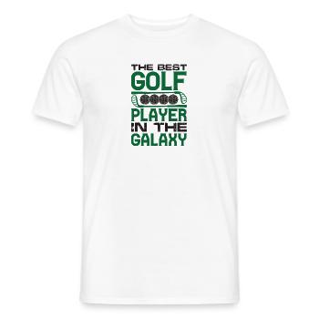 Golf Golfer Gift Hobby Club Quote - Men's T-Shirt - white - Front - AI Model Male 178 dark (178cm)