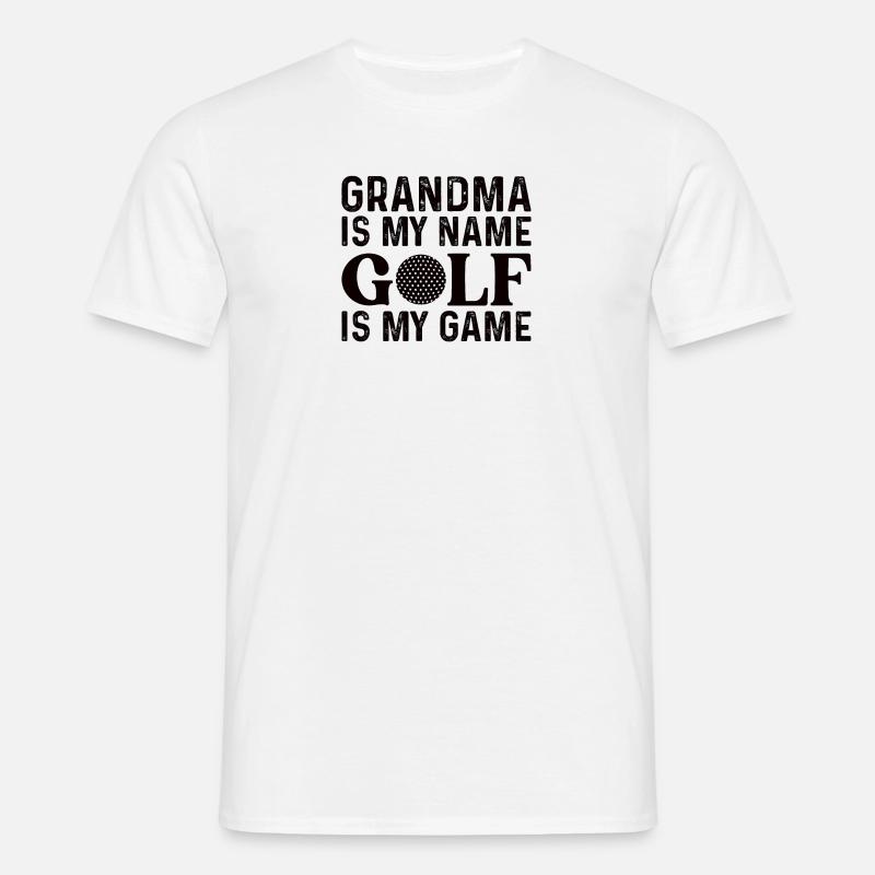 Die Golf Oma Grossmutter - Männer T-Shirt - Weiß