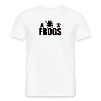 I love frogs - Men's T-Shirt - white - Front - AI Model Male 178 dark (178cm)