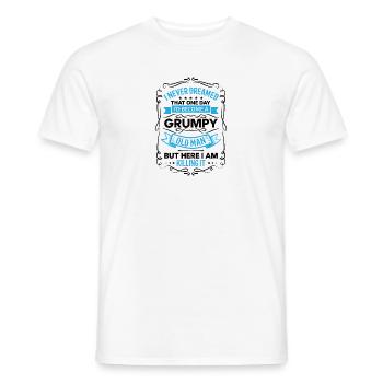 Opa Geschenkidee Opa weiß alles Spruch Großvater - Männer T-Shirt - Weiß - Vorne - AI Model Male 178 dark (178cm)