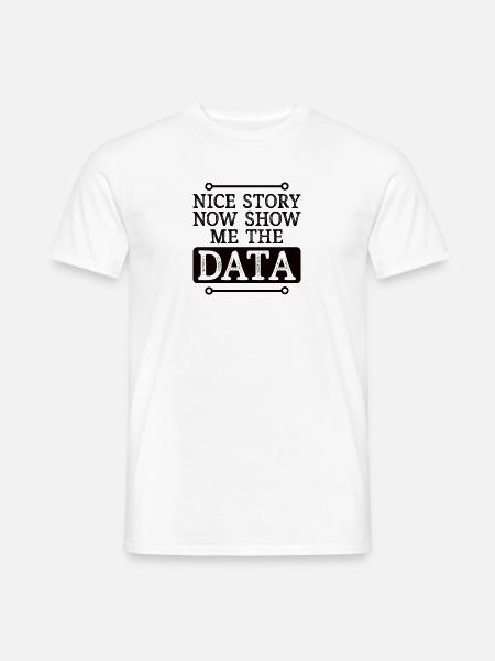 Deep Learning Machine Learning AI KI Datenanalyse - Männer T-Shirt - Weiß