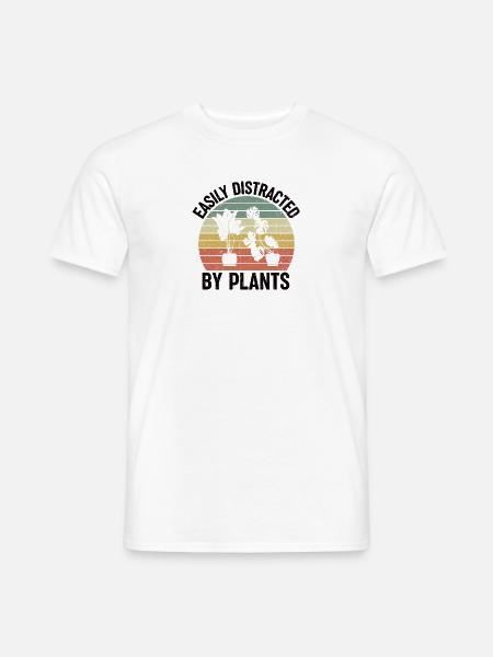 Hobbygärtner im Garten, Obst und Gemüse Gärtner - Männer T-Shirt - Weiß