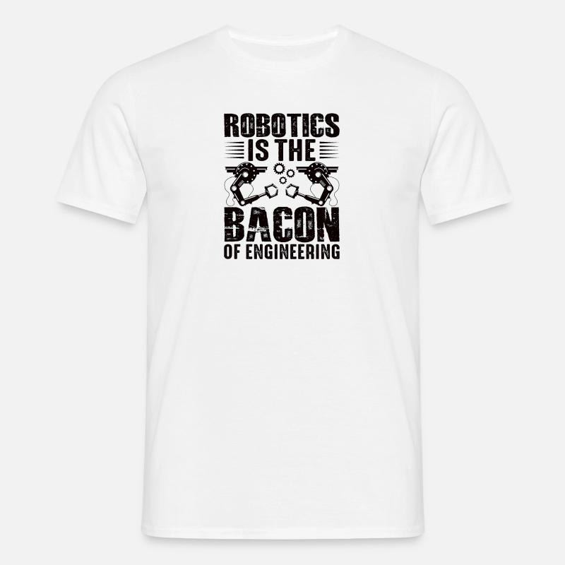 Roboter Programmierer Automatisierungstechniker - Männer T-Shirt - Weiß