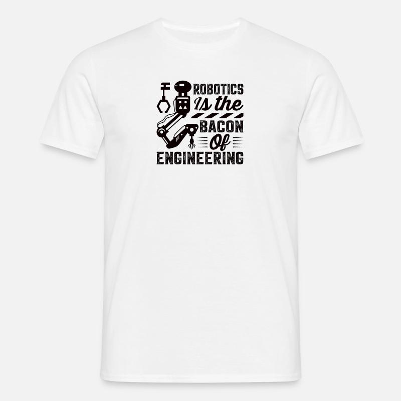 Robot Programmer Automation Technician - Men's T-Shirt - white