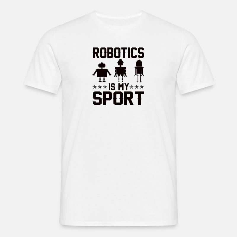 Roboter Programmierer Automatisierungstechniker - Männer T-Shirt - Weiß