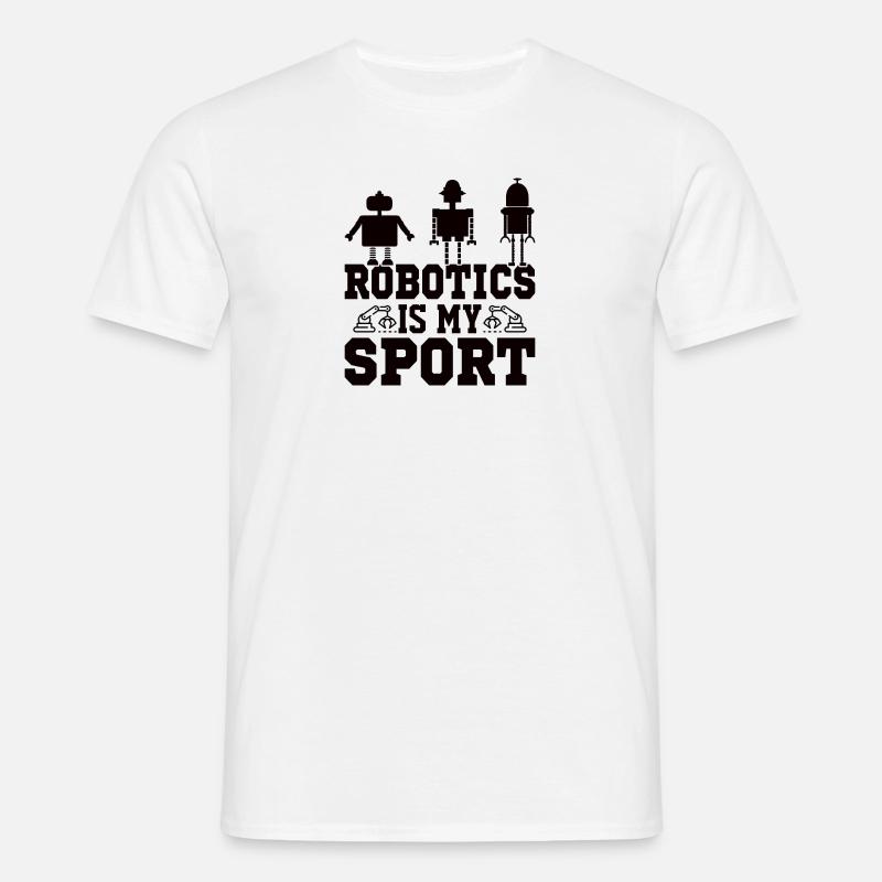 Roboter Programmierer Automatisierungstechniker - Männer T-Shirt - Weiß