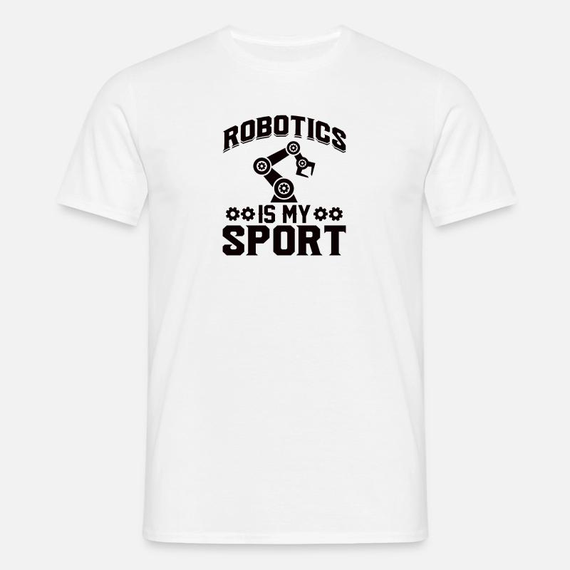 Roboter Programmierer Automatisierungstechniker - Männer T-Shirt - Weiß
