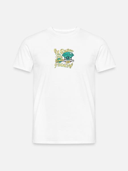 Ich wäre lieber Diamond Painting Painter Artist - Männer T-Shirt - Weiß