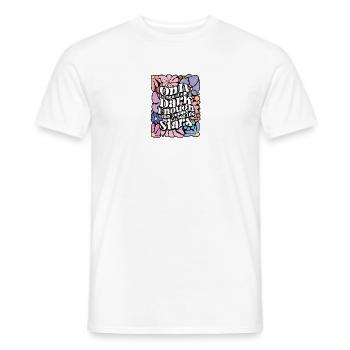 Seulement quand il fait noir - Inspirant - T-shirt homme - blanc - Devant - AI Model Male 178 dark (178cm)