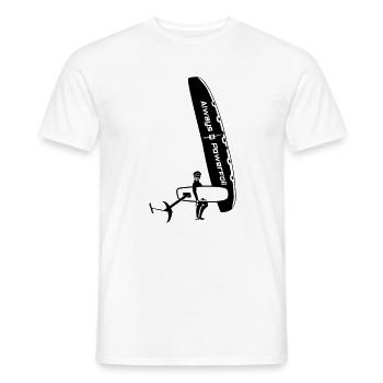 Foildude - Men's T-Shirt - white - Front - AI Model Male 178 dark (178cm)