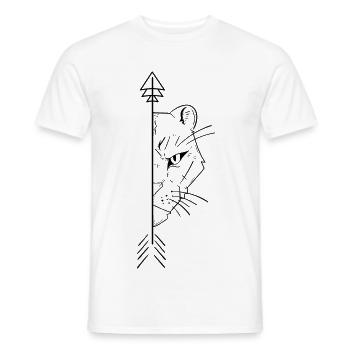 Leona Boyfriends 2/2 - T-shirt homme - blanc - Devant - AI Model Male 178 dark (178cm)
