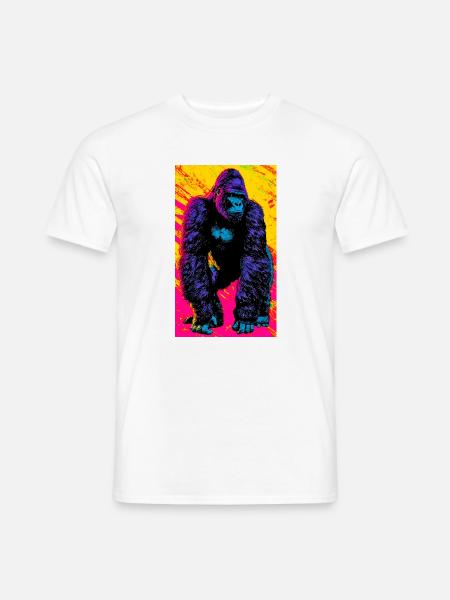 gorille - T-shirt homme - blanc