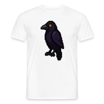 Dunkler Rabe im Purpurlicht - Männer T-Shirt - Weiß - Vorne - AI Model Male 178 dark (178cm)
