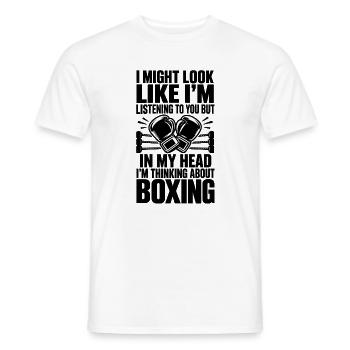 Boxer, Boxer, Liebhaber, Kampfsport, Fitness - Männer T-Shirt - Weiß - Vorne - AI Model Male 178 dark (178cm)