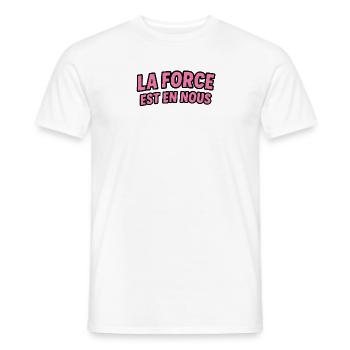 La Force est en Nous - T-shirt homme - blanc - Devant - AI Model Male 178 dark (178cm)