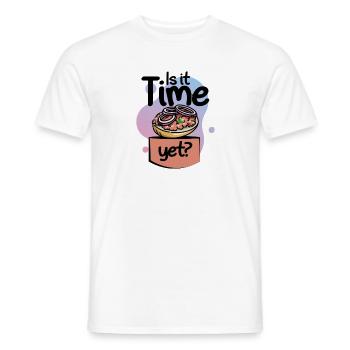 Is it Time Yet Mett Brötchen - Männer T-Shirt - Weiß - Vorne - AI Model Male 178 dark (178cm)