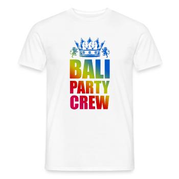 Dicton de l’équipe de la fête de Bali - T-shirt homme - blanc - Devant - AI Model Male 178 dark (178cm)