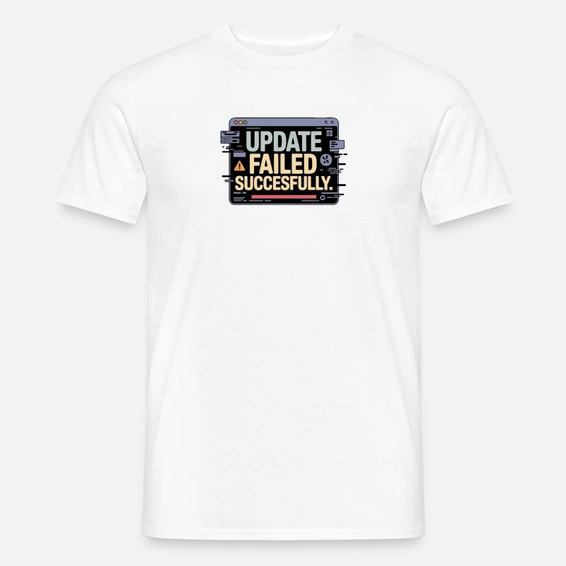 update-failed-successfully - Men’s T-shirt - white