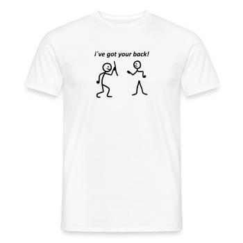 ivegotback - Männer T-Shirt - Weiß - Vorne - AI Model Male 178 dark (178cm)