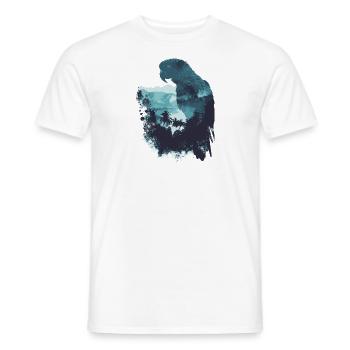 Perroquet Oiseau Ara Nature sauvage - T-shirt homme - blanc - Devant - AI Model Male 178 dark (178cm)