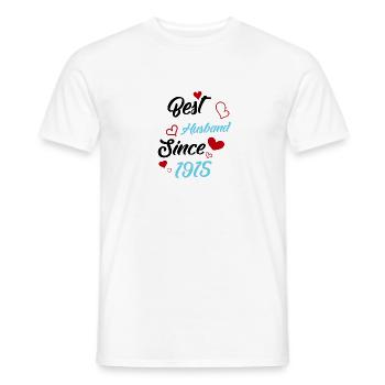 Bester Ehemann seit 1915 Hochzeit - Männer T-Shirt - Weiß - Vorne - AI Model Male 178 dark (178cm)