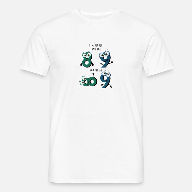 Math math teacher mathematician Funny saying - Men's T-Shirt - white