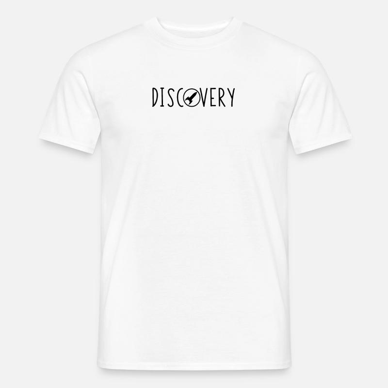 Navette spatiale Découverte de l'espace / espace - T-shirt homme - blanc