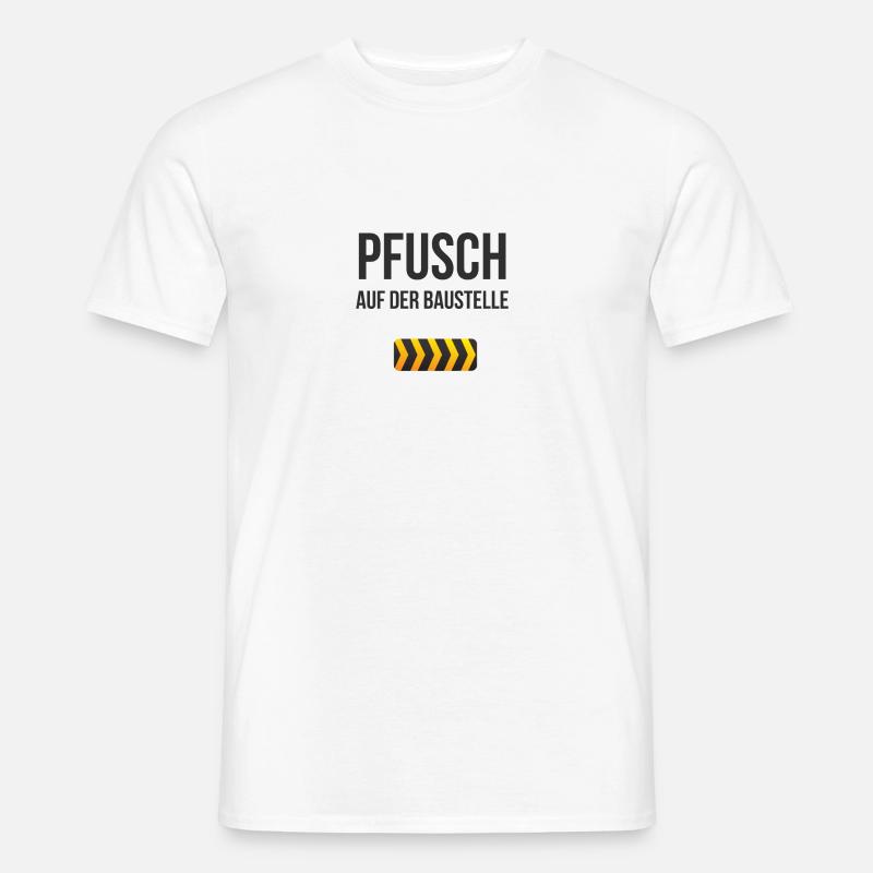 Baustelle Eigenheim Traumhaus Geschenkidee - Männer T-Shirt - Weiß