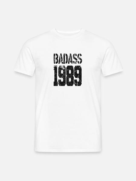 Badass 1989 - Männer T-Shirt - Weiß
