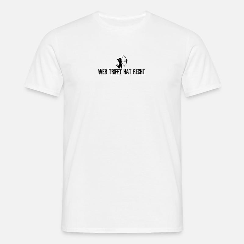 Bogenschießen - Männer T-Shirt - Weiß
