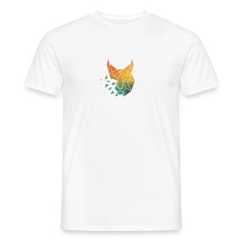 lynx Silhouette Watercolor Gift - Men's T-Shirt - white - Front - AI Model Male 178 dark (178cm)