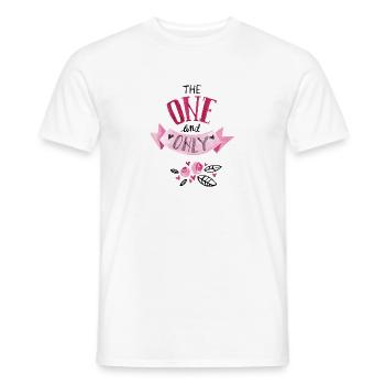 The one and only - Men's T-Shirt - white - Front - AI Model Male 178 dark (178cm)