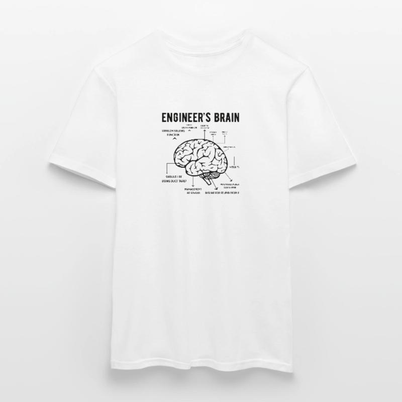 Engineer Brain Mechanical Engineering Electrical Engineering Math Men’s T-shirt