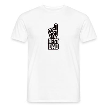 Meilleur papa papa papa papa fête des pères - T-shirt homme - blanc - Devant - AI Model Male 178 dark (178cm)