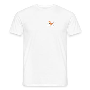 Vinodino - Wine Vinosaurs for wine lovers - Men's T-Shirt - white - Front - AI Model Male 178 dark (178cm)