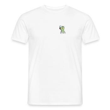 Vinodino - Vinosaure vin pour amateurs de vin - T-shirt homme - blanc - Devant - AI Model Male 178 dark (178cm)