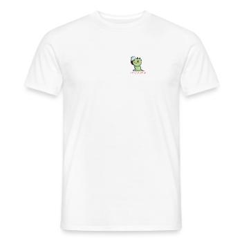 Vinodino - Vinosaure vin pour amateurs de vin - T-shirt homme - blanc - Devant - AI Model Male 178 dark (178cm)