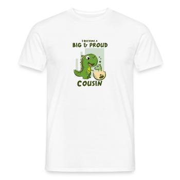 Je deviens un grand cousin - T-shirt homme - blanc - Devant - AI Model Male 178 dark (178cm)
