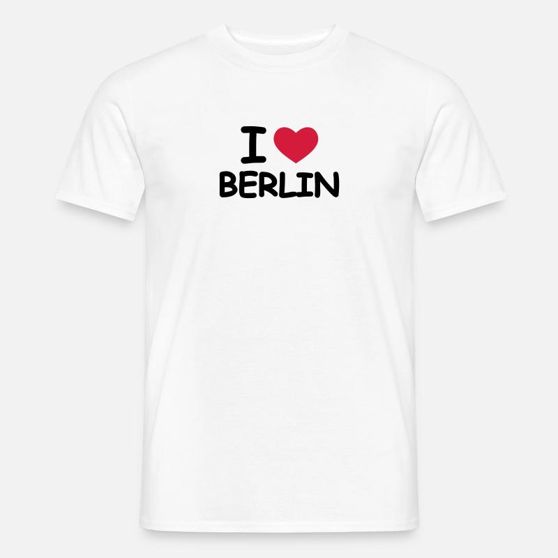 I Love Berlin - Männer T-Shirt - Weiß