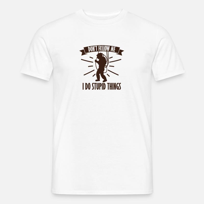 Divers do stupid things - Männer T-Shirt - Weiß