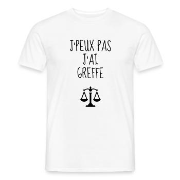Urkundsbeamte / Clerk / Registrierung / Gericht - Männer T-Shirt - Weiß - Vorne - AI Model Male 178 dark (178cm)