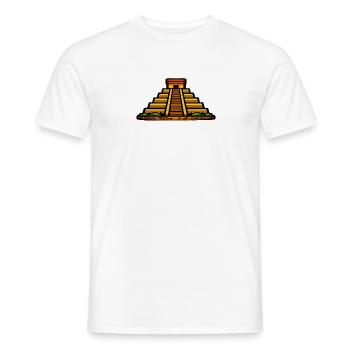 Lumière du soir de la pyramide maya - T-shirt homme - blanc - Devant - AI Model Male 178 dark (178cm)