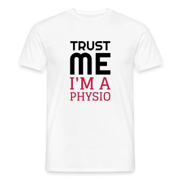 Physiotherapy Physio Krankengymnast Kiné Doctor - Men's T-Shirt - white - Front - AI Model Male 178 dark (178cm)