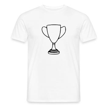 Coupe Dessin Gagner Croquis Noir - T-shirt homme - blanc - Devant - AI Model Male 178 dark (178cm)