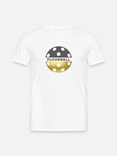 Floorball Unihockey Unihoc Floorball-gold - Männer T-Shirt - Weiß