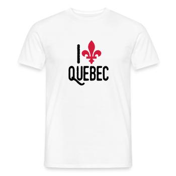 quebec - Männer T-Shirt - Weiß - Vorne - AI Model Male 178 dark (178cm)