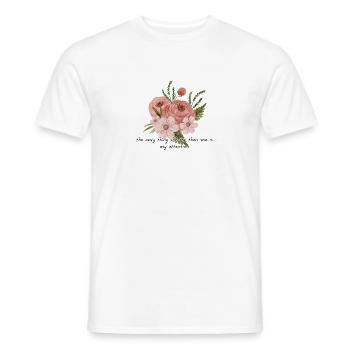 Das Einzige, was kürzer ist als ich, ist meine Aufmerksamkeit - Männer T-Shirt - Weiß - Vorne - AI Model Male 178 dark (178cm)