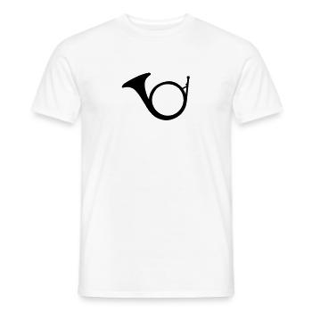 Cor de chasse - T-shirt homme - blanc - Devant - AI Model Male 178 dark (178cm)