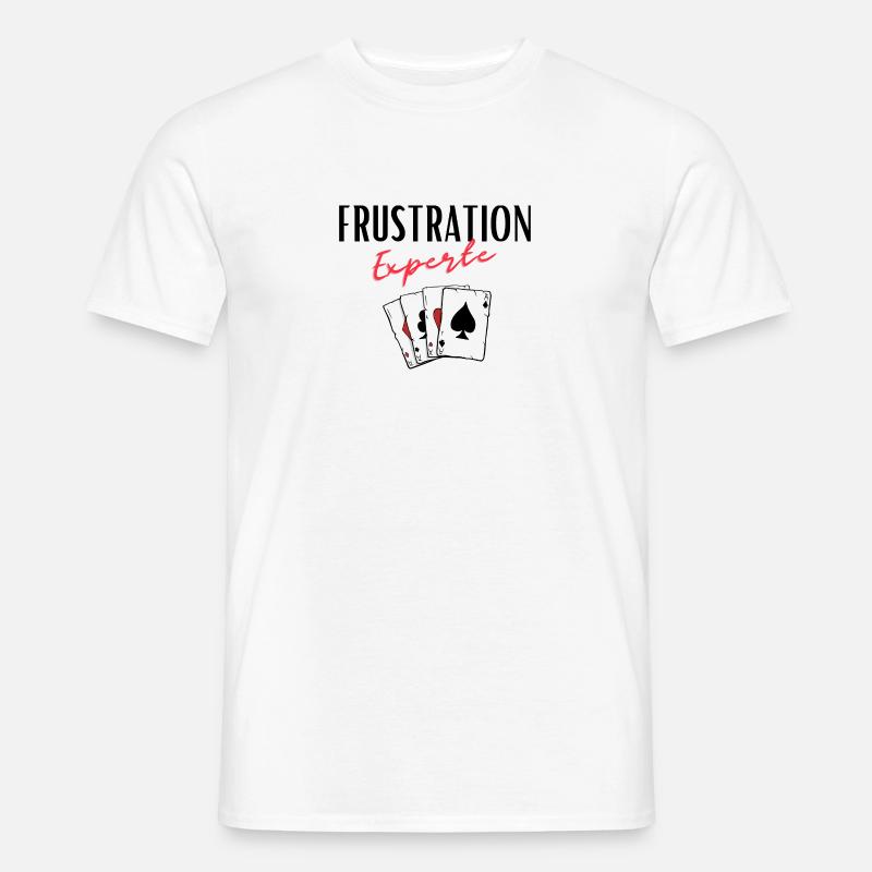Frustration Experte - Männer T-Shirt - Weiß